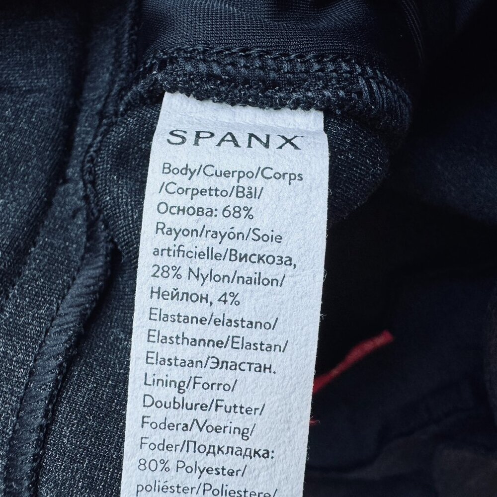 Spanx Sz 1XT Ponte Wide Leg Pant Trouser Gray Pull  On Stretch Compression Comfy - Picture 13 of 15